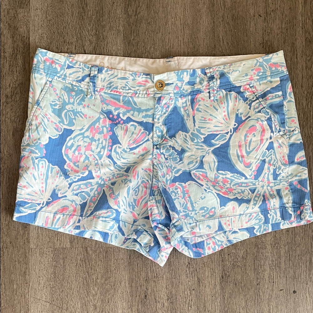Lilly Pulitzer Callahan Shorts Seashell‎ • Size 16